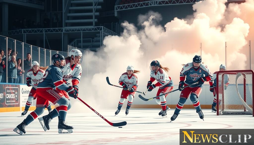 High Stakes on Ice: Girls' Hockey Teams Battle for State Glory