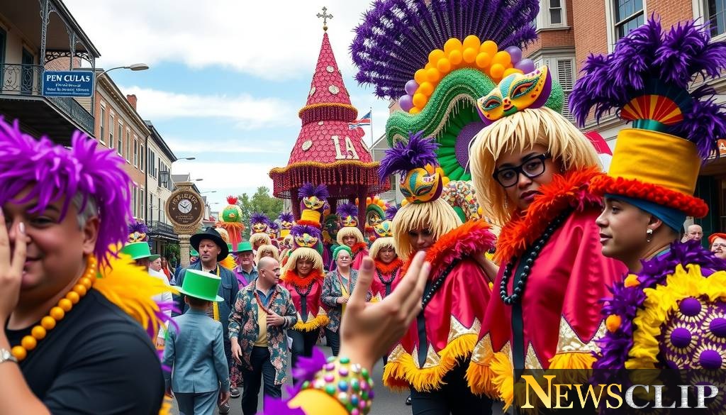 Krewe of Tucks Dazzles with 'Tucks Finally Cracks' Parade Theme