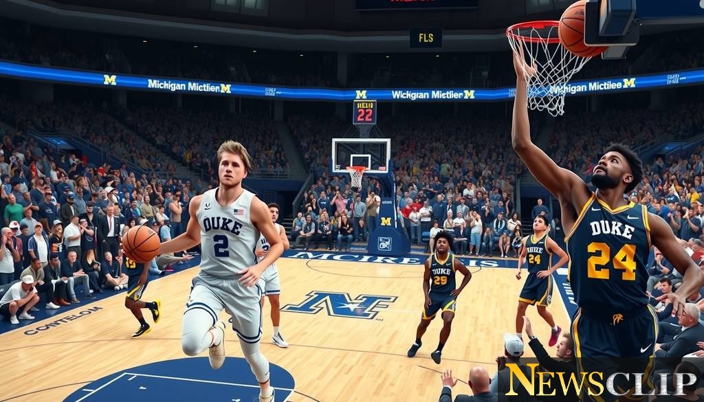 Big Ten Showdown: Duke Blue Devils Face Off Against Michigan Wolverines