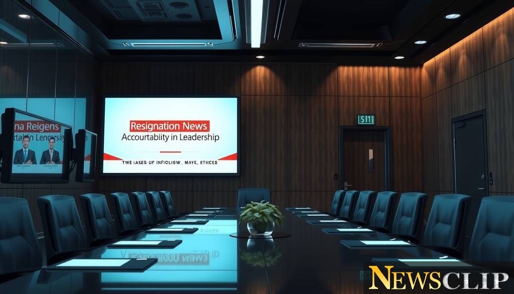 Leadership Shake-Up: World Economic Forum Chief Resigns Amid Epstein Controversy