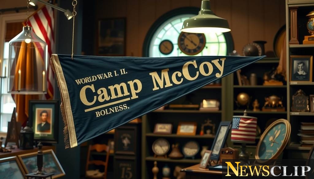 Treasuring History: Wisconsin Antique Shop Donates WWII Pennant to Fort McCoy